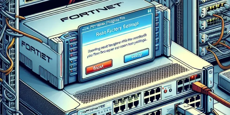 How to Reset a FortiGate Firewall to Factory Settings