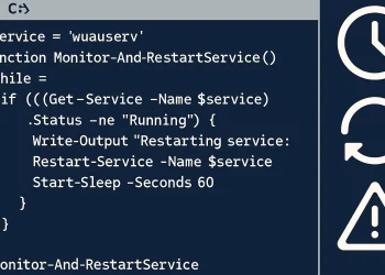 Automatic Windows Service Monitoring and Restart Script
